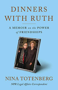 Dinners With Ruth: A Memoir on the Power of Friendships cover image with photo of Nina and Ruth in a frame