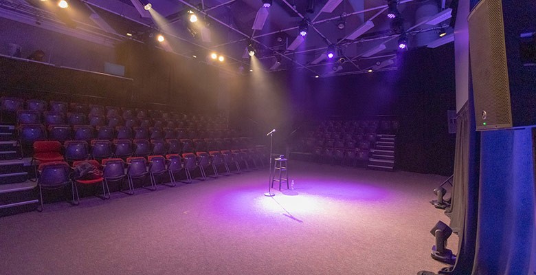 Brunish Theatre interior photo of seating and stage areas