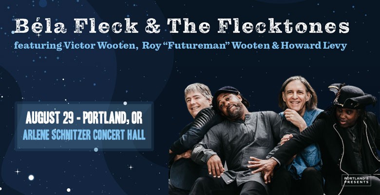 Photo of Béla Fleck and the Flecktones band members