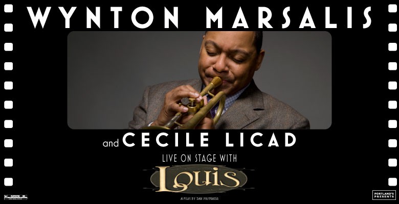 Photo of Wynton Marsalis playing trumpet
