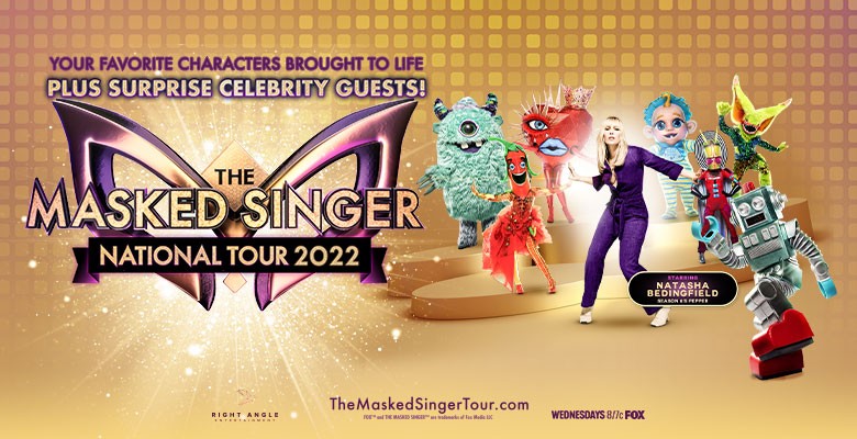 The Masked Singer tour image | Live Nation presents THE MASKED SINGER NATIONAL TOUR 2022 | Friday, July 22, 2022, 8:00pm | Playing at: Arlene Schnitzer Concert Hall