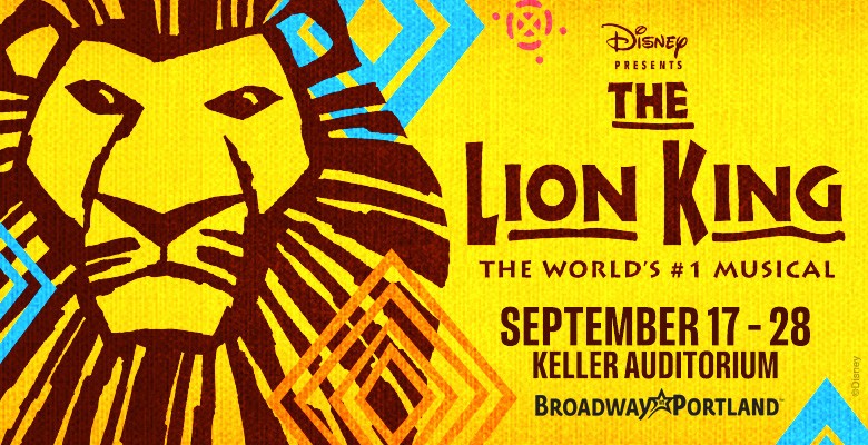 The Lion King title art with image of a lion