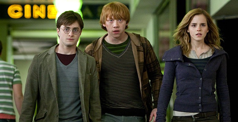 photo of Harry Potter with his friends