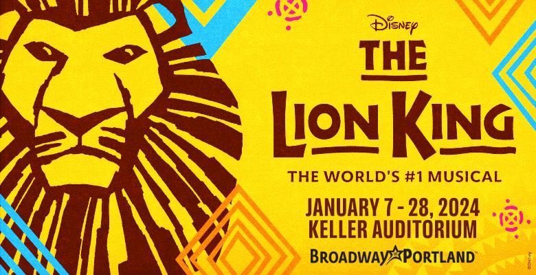 The Lion King title art of lion with text