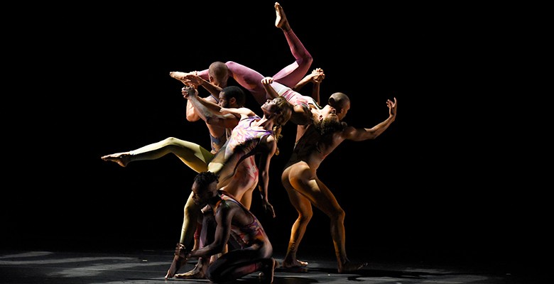 Photo of Pilobolus dance group performing
