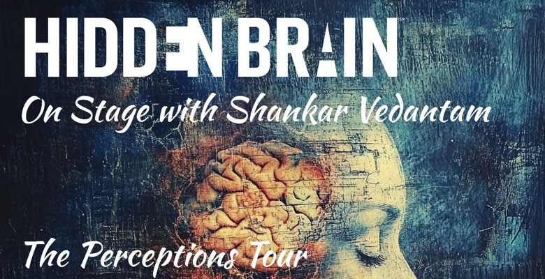 Artistic rendering of a human mind inside the head with text reading HIDDEN MIND