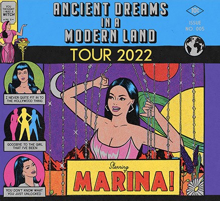 Marina: Ancient Dreams in a Modern Land Tour art (comic book style art)