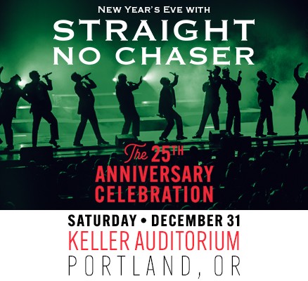 Straight No Chaser image - photo silhouette of band performing on stage