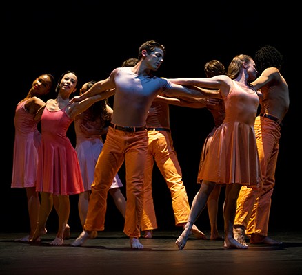 Photo of Pau Taylor Dance Co. dancers performing on stage