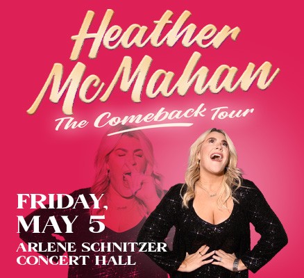 Heather McMahan The Comeback Tour image w/ 2 photos of Heather & name in text