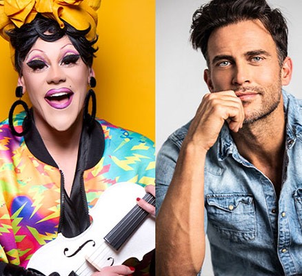 Photo of Thorgy Thor and Cheyenne Jackson