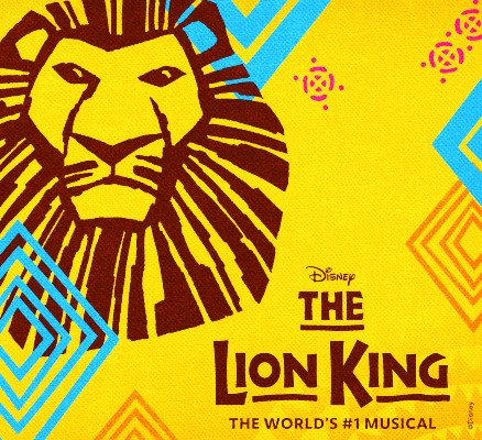 The Lion King title art of lion with text