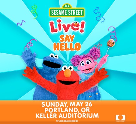 Sesame Street Live image of illustration with three Sesame Street characters