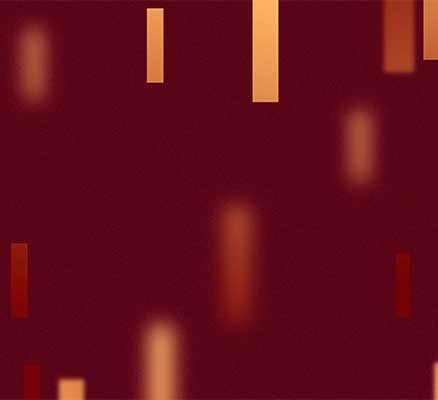 Image of vertical rectangular orangeish-yellow shapes on maroon background