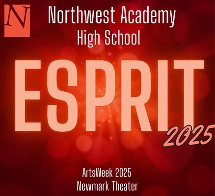 Graphic of dark colors with text reading ESPRIT in large letters