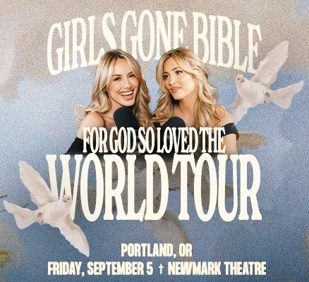 Photo of Arielle Reitsma and Angela Halili, co-hosts of Girls Gone Bible podcast