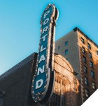 Photo: Portland sign outside Arlene Schnitzer Concert Hall