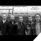 Black and white photo of Jackstraw five band members