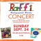 Raffi tour image with photo of Raffi and info/title art in crayon-like text