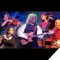Photo collage of David Arkenstone & Friends performing with their instruments