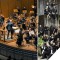 Photo of Oregon Symphony musicians performing & PSU Choir members