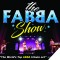 Photo of The FABBA Show performing as ABBA on stage + title/name in text