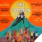 Title art illustration The Common Opus: a sun behind a mountain top w/ people
