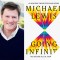 Michael Lewis photo (left) & Going Infinite book cover image (right)
