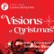 Visions of Christmas image of red ornaments on red background with info in text