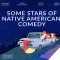 Some Stars of Native American Comedy title art of foxes in a car & starry sky