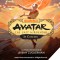 Avatar the Last Airbender title & image of Avatar character and swirling air