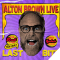 Close up image of Alton Brown's face and text reading LAST BITE