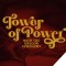 dark red background of fabric and pearls with bold text reading 'tower of power'