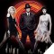 Image from Chicago of the three main characters with "C" background