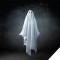 Image of a white sheet ghost hovering
