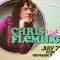 Photo graphic of Chris Fleming in retro colors text reads July 25 Newmark Theatre