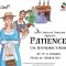 Hand drawn art of characters in the play Patience with text reading Patience or Bunthorne's Bride