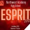Graphic of dark colors with text reading ESPRIT in large letters