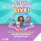 Image (cartoon illustration) of Gabby and 6 cat characters of Gabby's Dollhouse